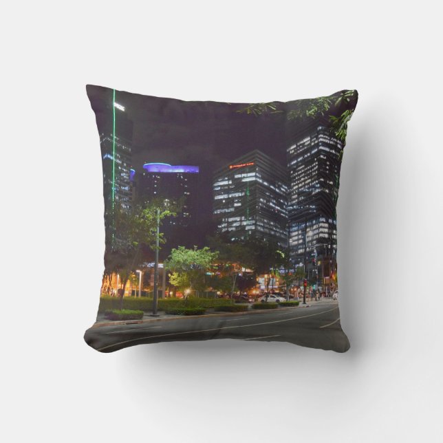 Bonifacio Global City Throw Pillow (Front)