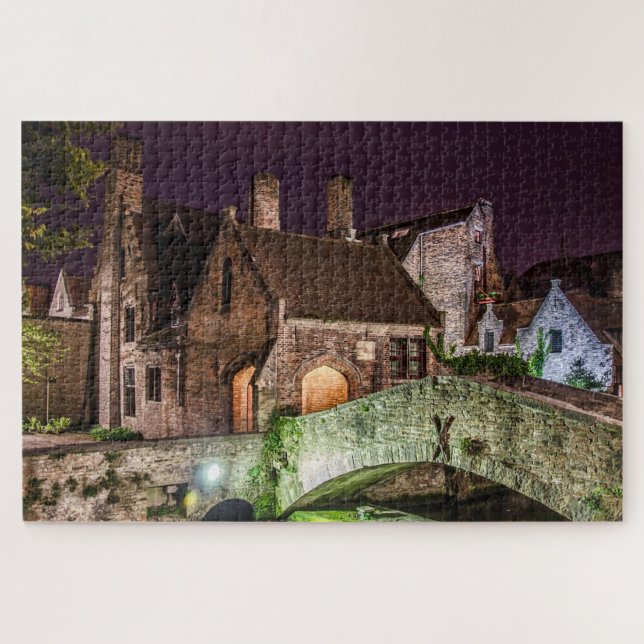 Bonifacius Bridge in Bruges Jigsaw Puzzle (Horizontal)