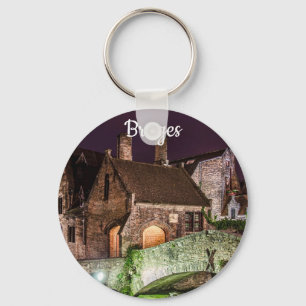 Bonifacius Bridge in Bruges Keychain