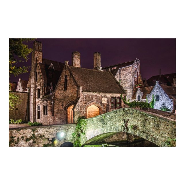 Bonifacius Bridge in Bruges Photo Print (Front)