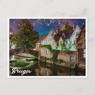 Bonifacius Bridge in Bruges Postcard