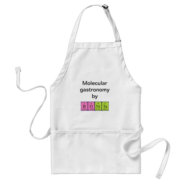 Bonita periodic table name apron (Front)