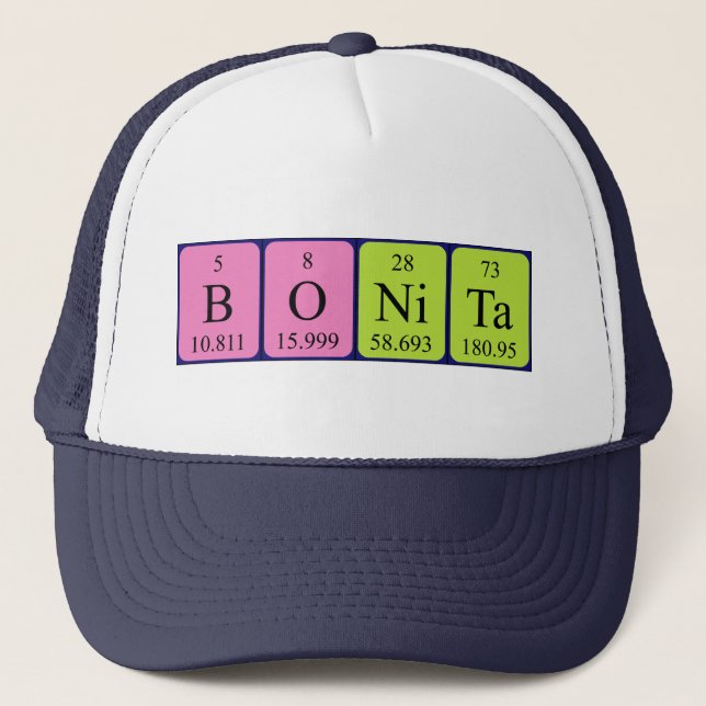 Bonita periodic table name hat (Front)