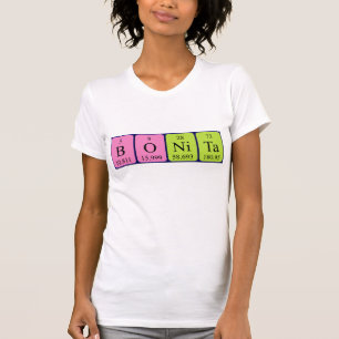 Bonita periodic table name shirt
