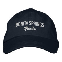 Bonita Springs Florida Embroidered Hat