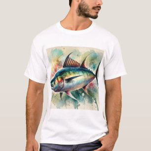 Bonito Fish 140624AREF122 - Watercolor T-Shirt