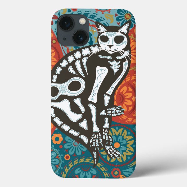 Bonito Joe Dia de los Muertos iPhone Case (Back)