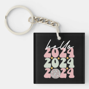 Bonjour 2024 Groovy Bonne Année Noël