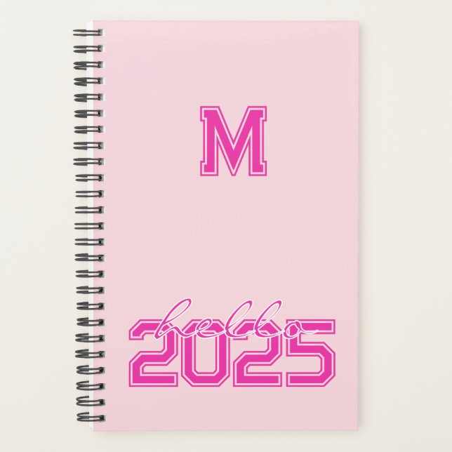 Bonjour 2025 Monogramed Pink (Devant)