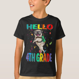 Bonjour 4e année Carlin Chien T-shirt