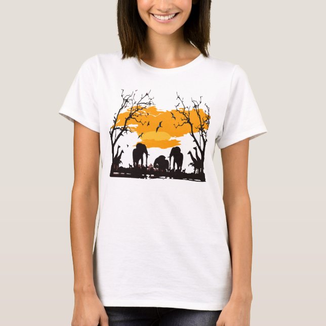 Bonjour Africa Women's Hanes ComfortSoft® T-Shirt (Devant)