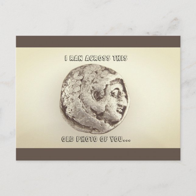 BONJOUR ANNIVERSAIRE VIEUX FUNNY Carte postale (Devant)