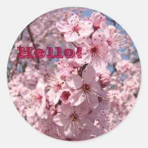Bonjour ! autocollants Arbre Fleur Fleurs Florales