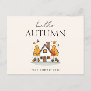 Bonjour Automne Immobilier Agricole Carte postale