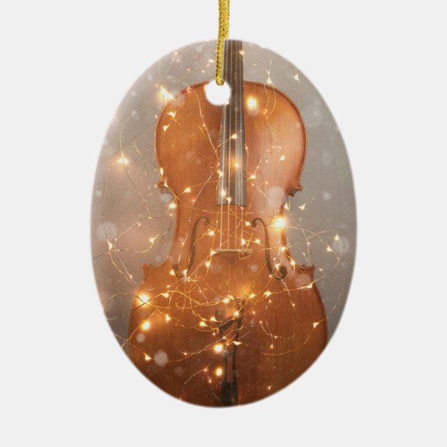 Bonjour avec lumières ornement de Noël (Devant)