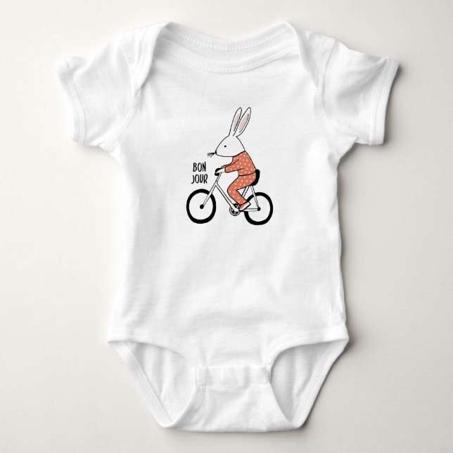 Bonjour Baby Bodysuit (Front)