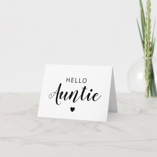 Bonjour Baby Faire-part Card (Devant)
