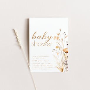 Bonjour Baby shower  Modèle Invitation White