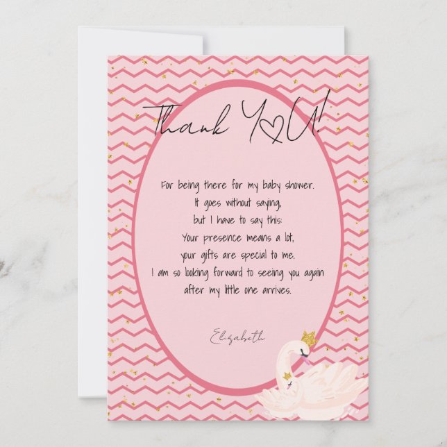 Bonjour Baby Swan Merci (Devant)