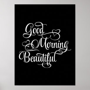 Bonjour beau - affiche inspirée