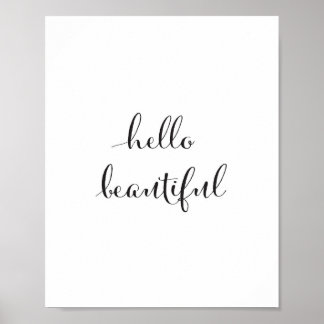 bonjour beau - art imprimé - décoration