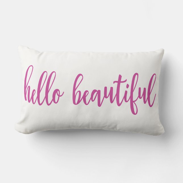 Bonjour beau coussin (Recto)