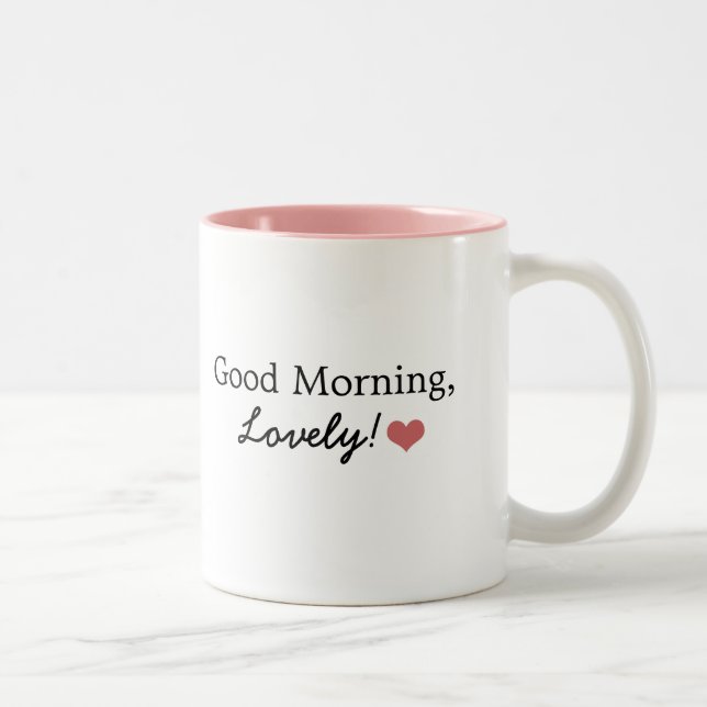 Bonjour, beau ! Tasse de café (Droit)