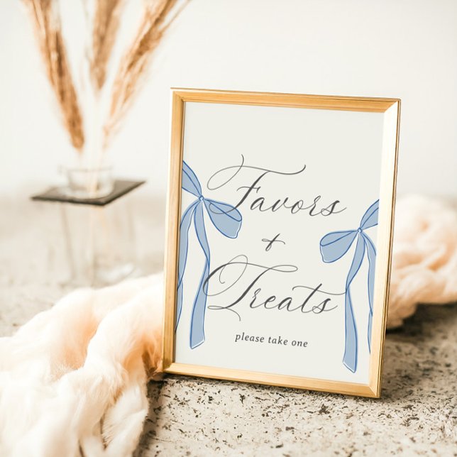 Bonjour Bébé Blue Paris Favours & Treats Sign (Creator Uploaded)