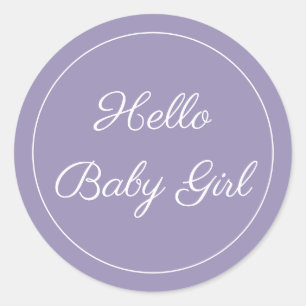 Bonjour Bébé Fille Nouveau Bébé Sticker