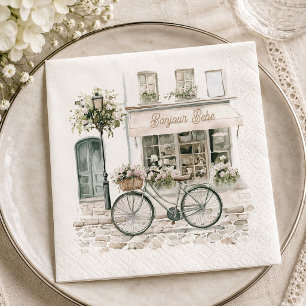 Bonjour Bebe French Baby Shower Napkin