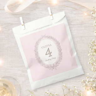 Bonjour Bebe French Patisserie Birthday Party Pink Favour Bag