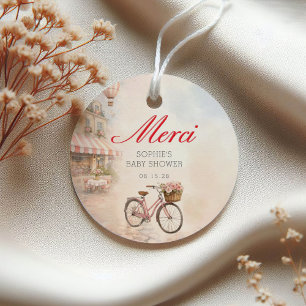 Bonjour Bébé Paris Baby Shower Favour Tags