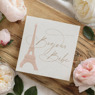 Bonjour Bebe Paris French Baby Shower Napkin