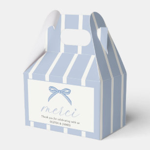 Bonjour Bébé Pink Paris Eiffel Tower Baby Shower Favor Box