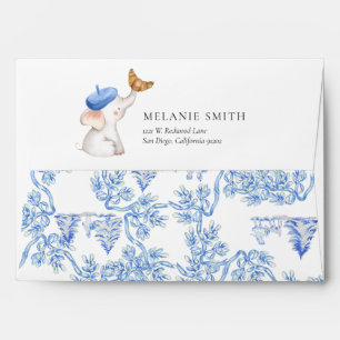 Bonjour Bebe Romantic French Girl Baby Shower  Env Envelope