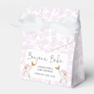 Bonjour Bebe Romantic French Girl Baby Shower   Favor Box