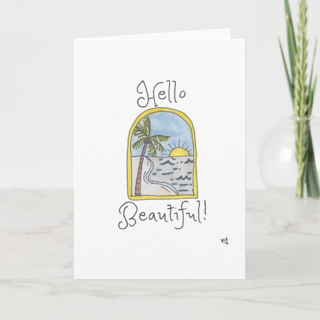 Bonjour belle carte (Devant)