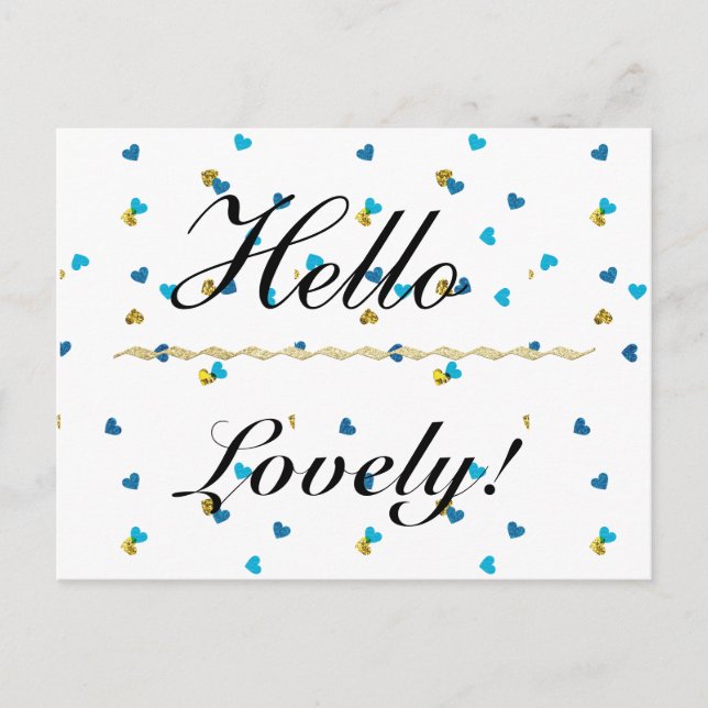 Bonjour belle carte postale (Devant)
