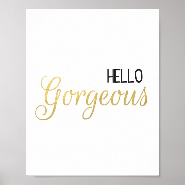 Bonjour belle impression Black & Gold (Devant)