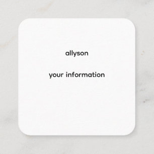 Bonjour Business Cards