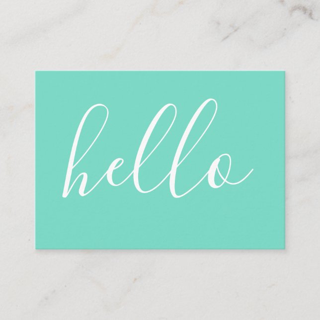 BONJOUR carte de commentaire (Devant)