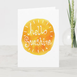 Bonjour carte de soleil