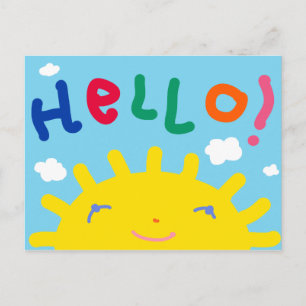 Bonjour carte postale