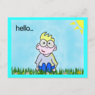 Bonjour carte postale