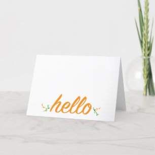 Bonjour Carte pour notes