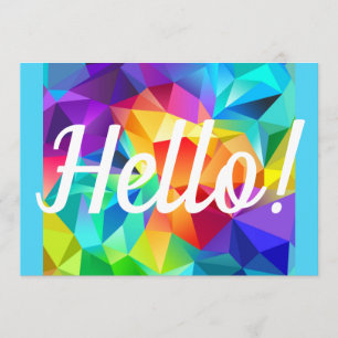 Bonjour Cartes Bright Happy Rainbow Birthday ou to
