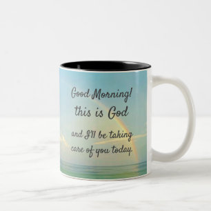 "Bonjour, c'est Dieu" Café Mug