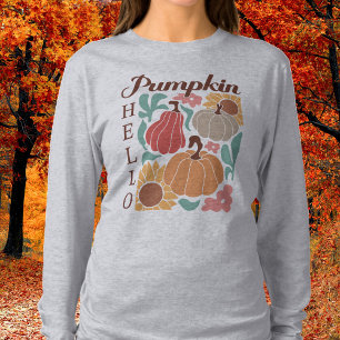 Bonjour Citrouille Long Sleeve T-Shirt