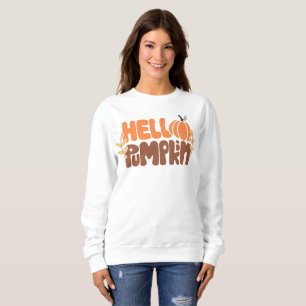 Bonjour Citrouille Sweatshirt automne Mode Autom