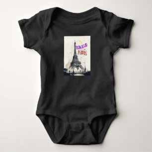 Bonjour Colourful Paris Baby Bodysuit